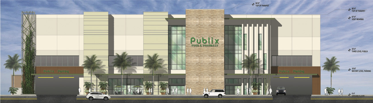 PUBLIX in Hollywood — aerial or surrounding area view